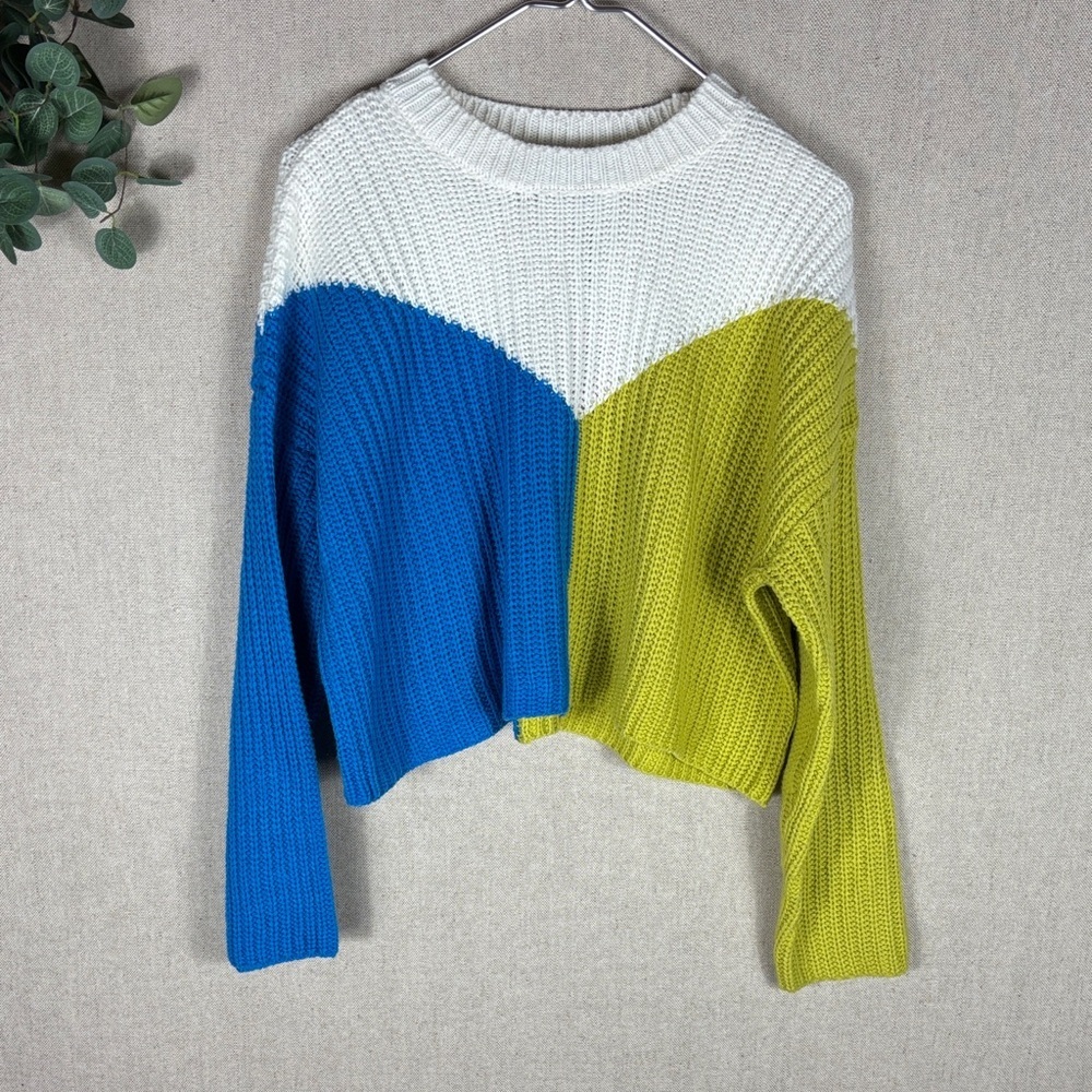 Sincerely Jules > New with Tag Color Block Cropped Sweater Medium